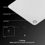 MOUSE PAD STEELSERIES QCK HEAVY LARGE/45X40CM/WHITE 67503