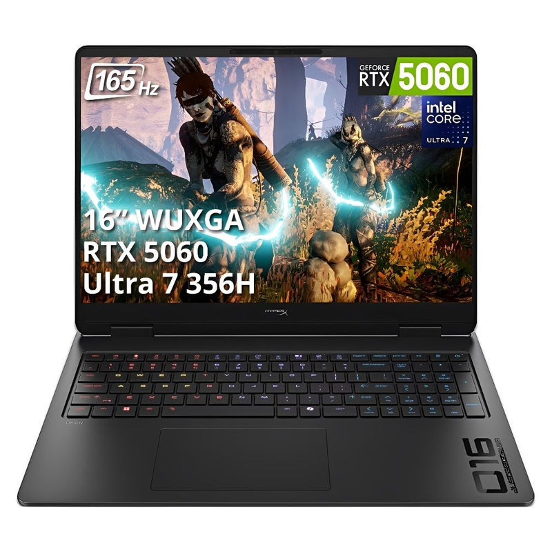 NOTEBOOK OMEN HP HYPERX 16-AM2013 ULT 7-356H 4.7GHZ/16GBD5/512SSD/16"/2K/165HZ/RTX5060/W11/ING/BK
