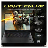 NOTEBOOK OMEN HP HYPERX 16-AM2013 ULT 7-356H 4.7GHZ/16GBD5/512SSD/16