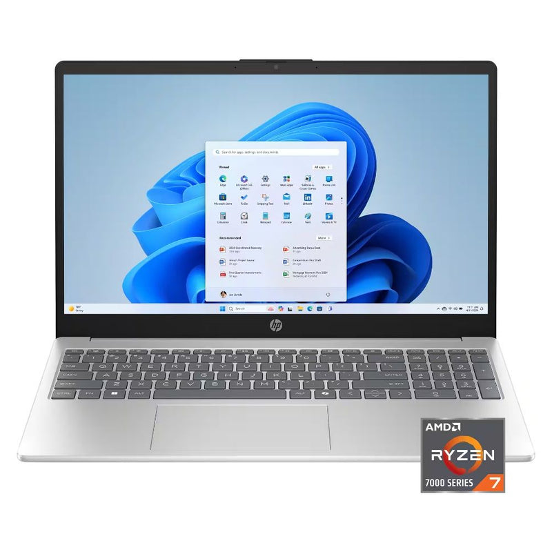 NOTEBOOK HP 15-FC0235DX R7-7730U 4.5GHZ/16GBD4/512SSD/15.6"/FHD/IPS/TOUCH/W11/ING/SILVER