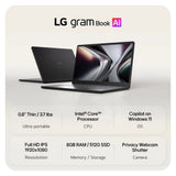 NOTEBOOK LG GRAM BOOK 15U50U-H.AR55U1 ULT5-115U 4.2/8GB/512SSD/15