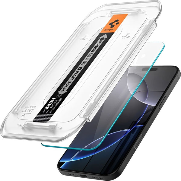 FILM VIDRIO SPIGEN TRANSPARENCY 17/17 PRO GLASTR EZ FIT AGL07928 (PACK 2)