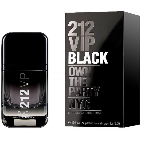 PERFUME CAROLINA H. 212 VIP BLACK EDP 50ML - MASCULINO.