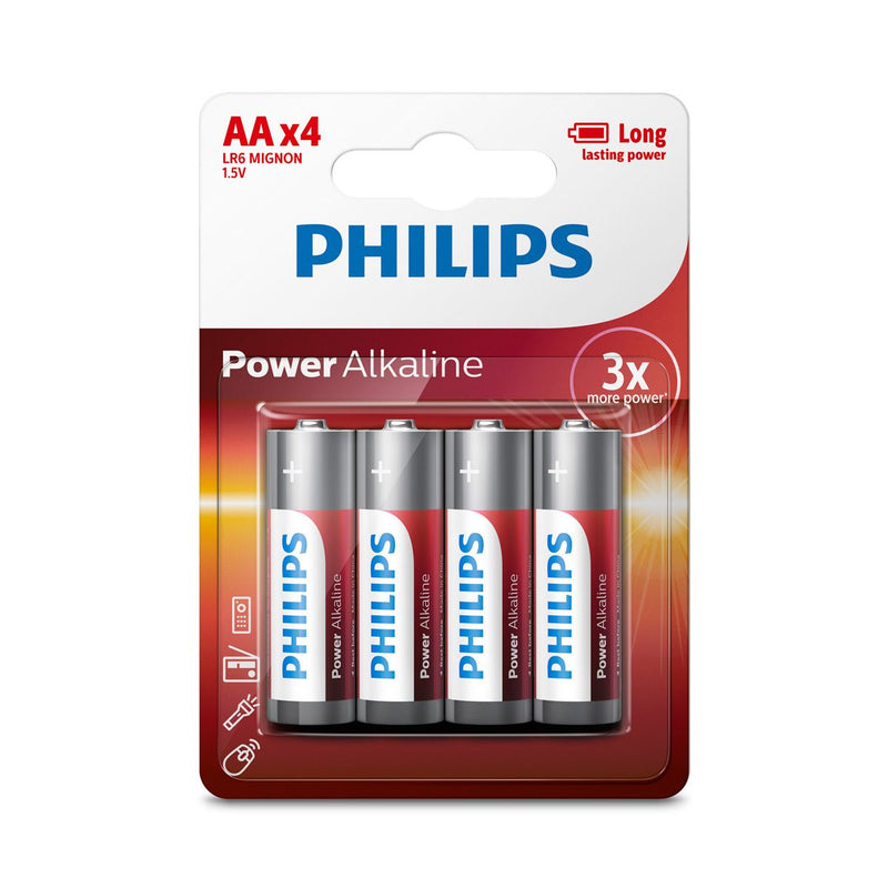 PILA ALCALINA PHILIPS AA LR6P4B/97 C/4 17539