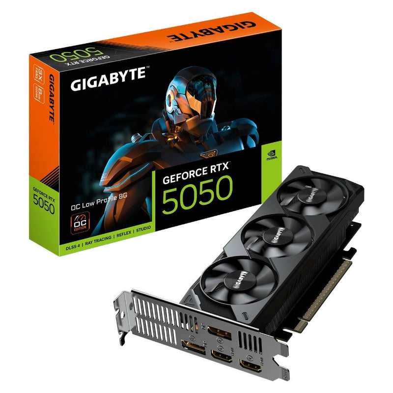 VGA GIGABYTE RTX5050 LOW PROFILE OC 8GB/GDDR6/2572MHZ/3FAN GV-N5050OC-8GL 3GTA.BR-PY