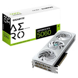 VGA GIGABYTE RTX5060 AERO OC 8GB/GDDR7/2595MHZ/3FAN/WHITE GV-N5060AERO OC-8GD 3GTA.BR-PY