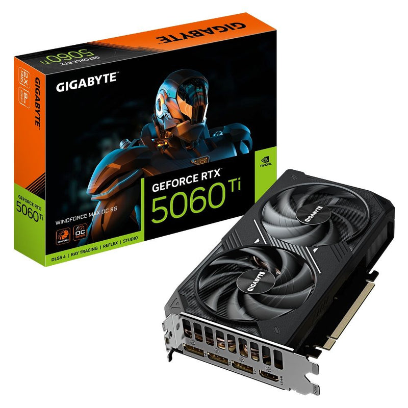 VGA GIGABYTE RTX5060 TI WINDFORCE MAX OC 8GB/GDDR7/2572MHZ/2F GV-N506TWF2MAX OC-8GD 3GTA.B.P