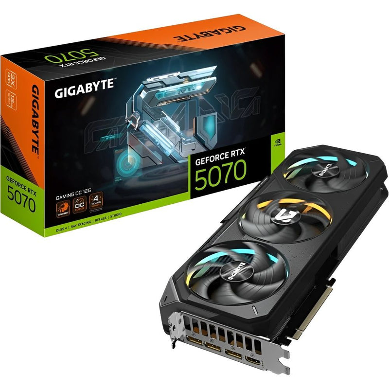VGA GIGABYTE RTX5070 GAMING OC BLACK 12GB/GDDR7/2512MHZ/3FAN 3GTA.BR-PY