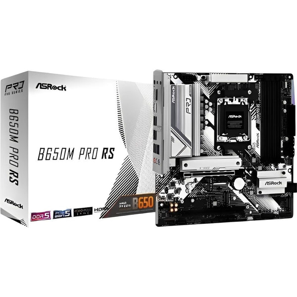 PLACA MADRE ASROCK AM5 B650M PRO RS HDMI/DP/USB3.2/M.2/DDR5/MATX