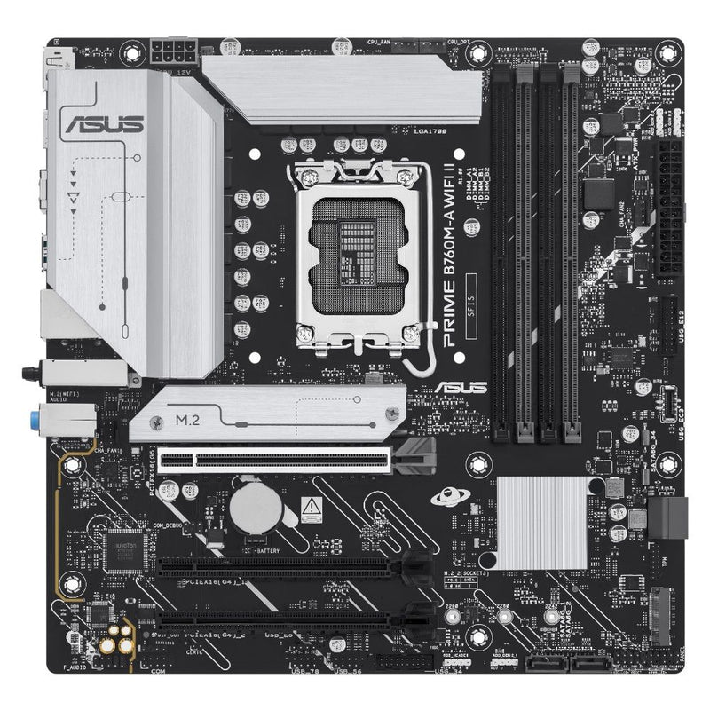 PLACA MADRE ASUS 1700 PRIME B760M-A WIFI II HDMI/DP/USB 3.2/2M.2/DDR5/MATX