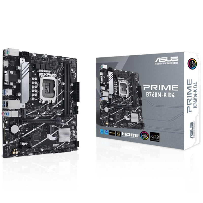 Asus Prime B760M-K D4 Placa base Intel LGA 1700 Socket 110554