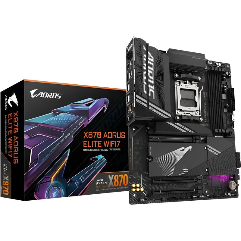 PLACA MADRE GIGABYTE AM5 X870 AORUS ELITE WIFI7 HDMI/USB3.2/4M.2/DDR5/ATX 129872