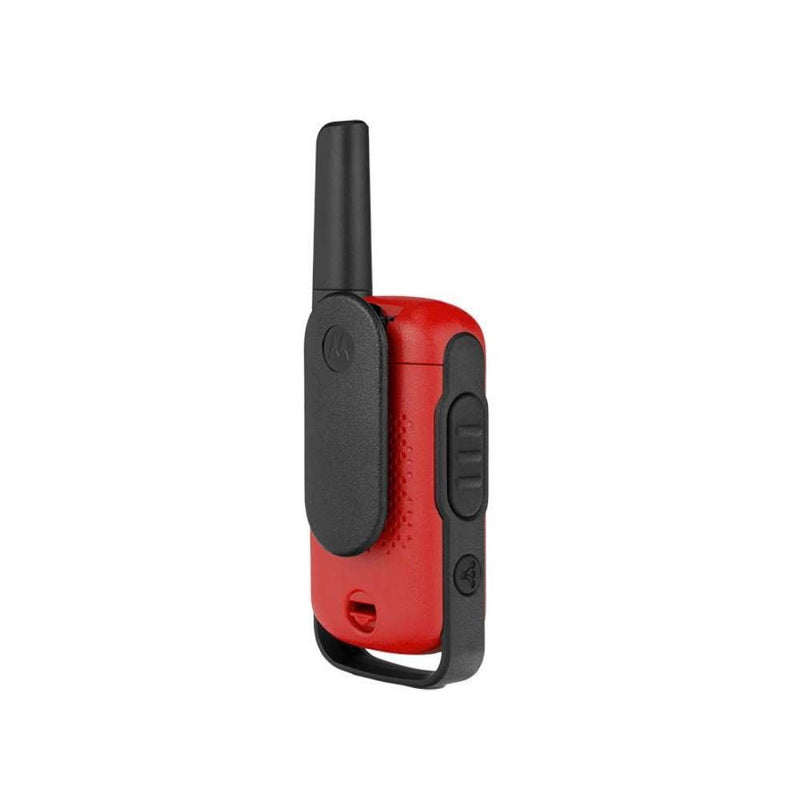 RADIO COMUNICADOR MOTOROLA T-110 25KM/16MILHAS/22CANALES RED/BLACK