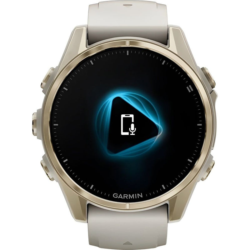 RELOJ GARMIN FENIX 8 SAPPHIRE AMOLED 43MM SOFT GOLD - BEIGE BAND 010-02903-10