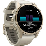 RELOJ GARMIN FENIX 8 SAPPHIRE AMOLED 43MM SOFT GOLD - BEIGE BAND 010-02903-10