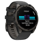 RELOJ GARMIN FENIX 8 SAPPHIRE AMOLED 47MM CARBON GRAY DLC TITANIUM-BLACK BAND 010-02904-20
