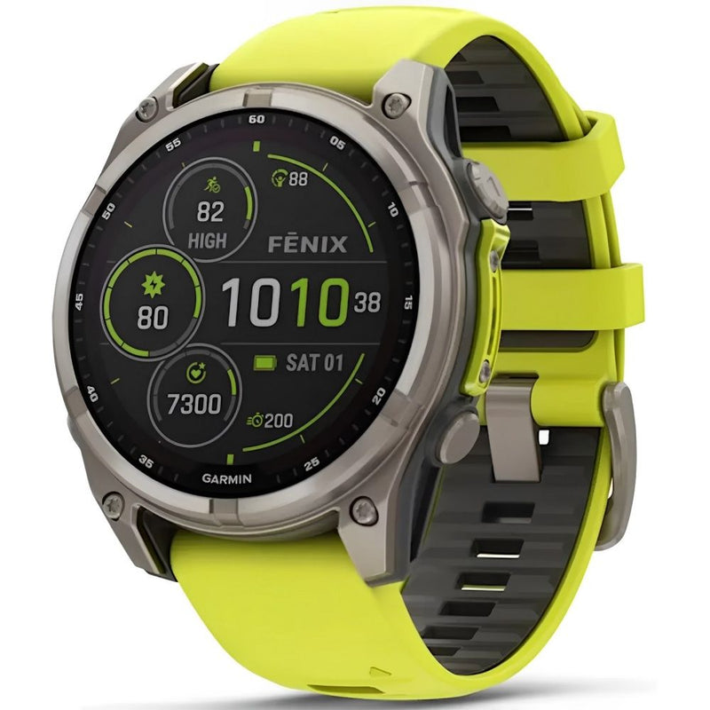 RELOJ GARMIN FENIX 8 SOLAR SAPPHIRE 47MM YELLOW TITANIUM 010-02906-20