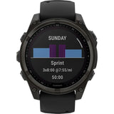 RELOJ GARMIN FENIX 8 SOLAR SAPPHIRE 47MM CARBON GRAY DLC TITANIUM - BLACK BAND 010-02906-10 128418