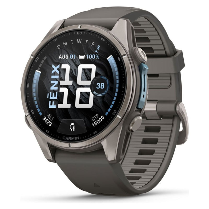 RELOJ GARMIN FENIX 9 43MM TITANIUM - PEBBLE GRAY BAND 010-04761-10