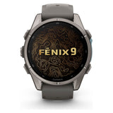 RELOJ GARMIN FENIX 9 43MM TITANIUM - PEBBLE GRAY BAND 010-04761-10