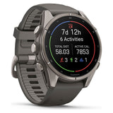 RELOJ GARMIN FENIX 9 43MM TITANIUM - PEBBLE GRAY BAND 010-04761-10