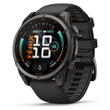RELOJ GARMIN FENIX 9 47MM CARBON GRAY DLC TITANIUM - BLACK BAND 010-04762-10