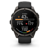 RELOJ GARMIN FENIX 9 47MM CARBON GRAY DLC TITANIUM - BLACK BAND 010-04762-10
