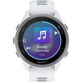 RELOJ GARMIN FORERUNNER 170 MUSIC 43MM WHITESTONE-WHITESTONE/CLOUD BLUE BAND 010-03920-11
