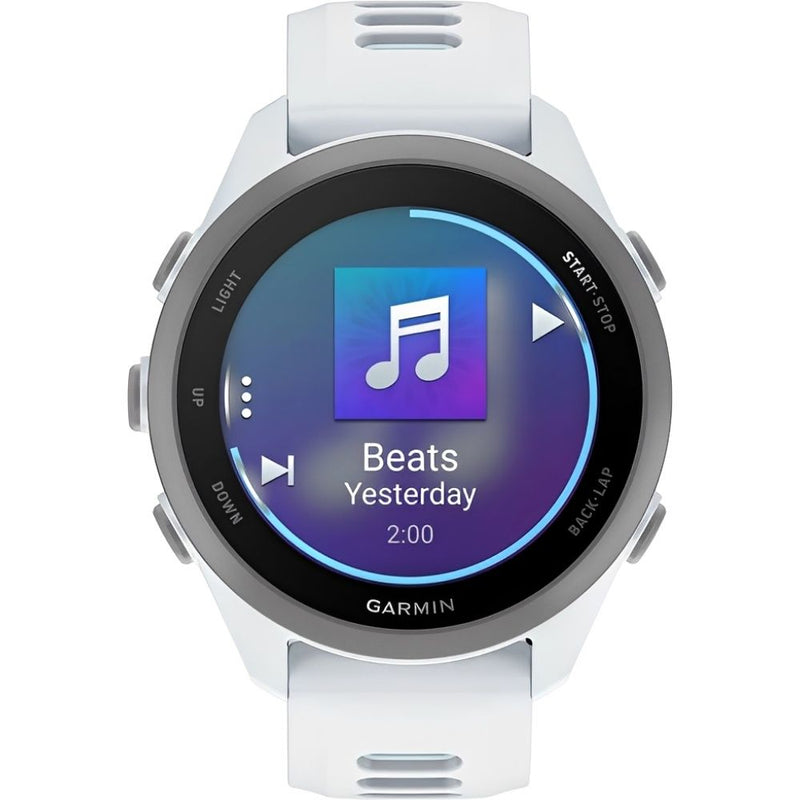 RELOJ GARMIN FORERUNNER 170 MUSIC 43MM WHITESTONE-WHITESTONE/CLOUD BLUE BAND 010-03920-11