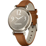 RELOJ GARMIN LILY 2 CLASSIC 35.4MM CREAM GOLD - TAN LEATHER BAND 010-02839-02 119894