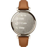 RELOJ GARMIN LILY 2 CLASSIC 35.4MM CREAM GOLD - TAN LEATHER BAND 010-02839-02 119894