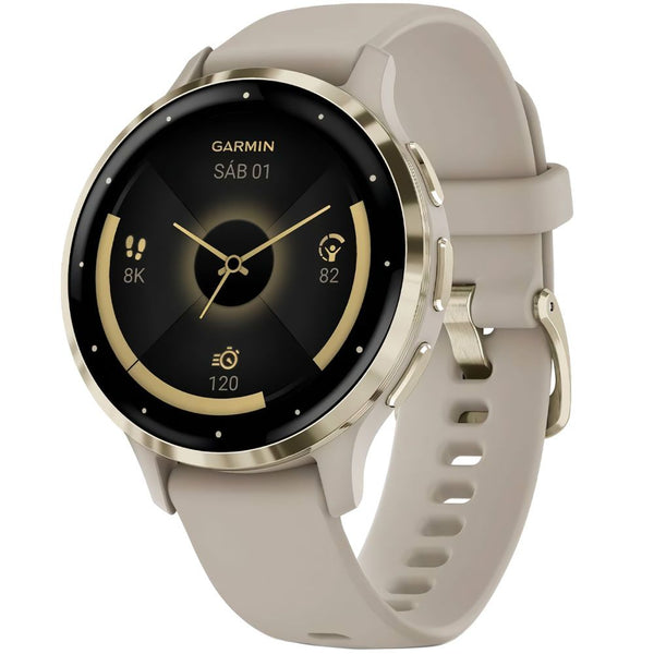 RELOJ GARMIN VENU 3S FRENCH GRAY CASE / SOFT GOLD BEZEL 010-02785-02