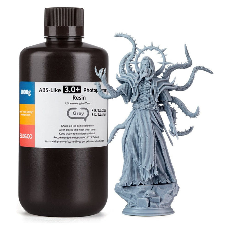 RESINA P/IMPRESORA 3D ELEGOO ABS-LIKE GREY 3.0+/1KG