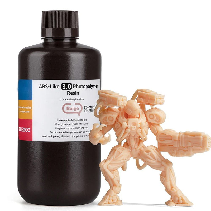 RESINA P/IMPRESORA 3D ELEGOO ABS-LIKE SKIN COLOR BEIGE 3.0/1KG