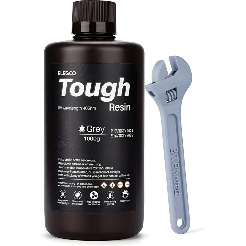 RESINA P/IMPRESORA 3D ELEGOO TOUGH GREY 1KG