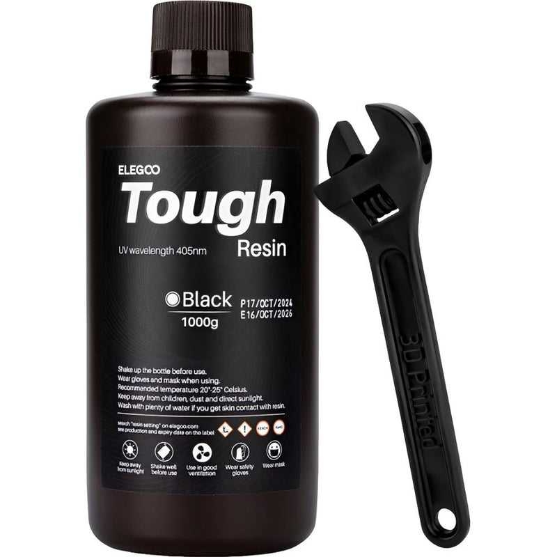 RESINA P/IMPRESORA 3D ELEGOO TOUGH BLACK 1KG