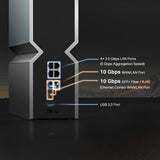 TP-LINK ROUTER ARCHER BE800 BE19000 TRI-BAND 2.4GHZ/5GHZ/6GHZ/WIFI 7/USB3.0 - NEGRO 140686