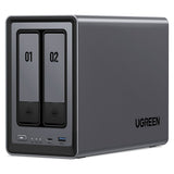 SERVIDOR NASYNC UGREEN DXP2800 INTEL-N100/8GBD5/32GBEMMC/2BAY-2HD-2NVME/LAN/HDMI/USB-C/4USB