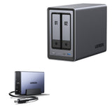 SERVIDOR NASYNC UGREEN DXP2800 INTEL-N100/8GBD5/32GBEMMC/2BAY-2HD-2NVME/LAN/HDMI/USB-C/4USB