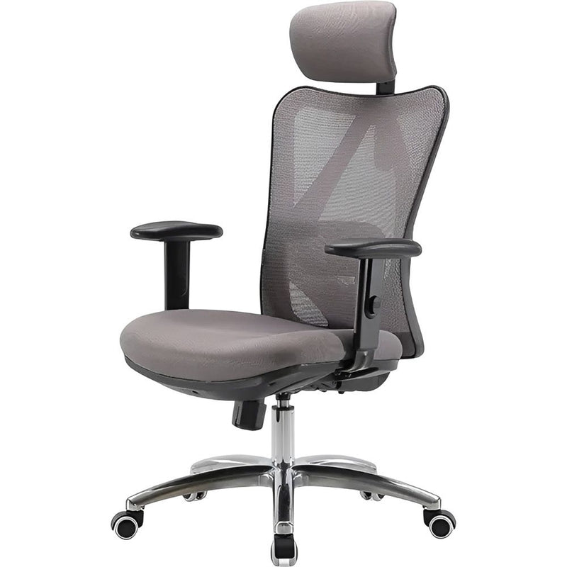 SILLA P/GAMER-OFICINA SIHOO M18-N106 APOYABRAZOS-2D/SOP-LUMBAR/CABEZAL-AJUSTABLE/GREY