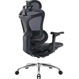 SILLA P/GAMER-OFICINA SIHOO C100-B201 APOYABRAZOS-3D/SOP-LUMBAR/CABEZAL-AJUSTABLE/BLACK