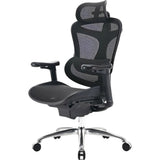 SILLA P/GAMER-OFICINA SIHOO C100-B201 APOYABRAZOS-3D/SOP-LUMBAR/CABEZAL-AJUSTABLE/BLACK