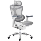 SILLA P/GAMER-OFICINA SIHOO C100-B202 APOYABRAZOS-3D/SOP-LUMBAR/CABEZAL-AJUSTABLE/GREY