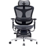 SILLA P/GAMER-OFICINA SIHOO C500-101-JT APOYABRAZOS-6D/SOP-LUMBAR/REPOSAPIES/BLACK