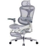 SILLA P/GAMER-OFICINA SIHOO C500-102-JT APOYABRAZOS-6D/SOP-LUMBAR-DOBLE/REPOSAPIES/GREY