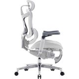 SILLA P/GAMER-OFICINA SIHOO C500-102-JT APOYABRAZOS-6D/SOP-LUMBAR-DOBLE/REPOSAPIES/GREY