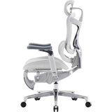SILLA P/GAMER-OFICINA SIHOO C500-102-JT APOYABRAZOS-6D/SOP-LUMBAR-DOBLE/REPOSAPIES/GREY