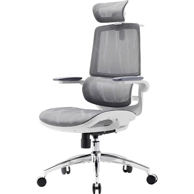 SILLA P/GAMER-OFICINA SIHOO M59AS-301 APOYABRAZOS-3D/SOP-LUMBAR-SPRING/DOBLE/LIGHT GREY