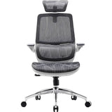 SILLA P/GAMER-OFICINA SIHOO M59AS-301 APOYABRAZOS-3D/SOP-LUMBAR-SPRING/DOBLE/LIGHT GREY