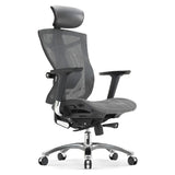 SILLA P/GAMER-OFICINA SIHOO V1-105 APOYABRAZOS-4D/SOP-LUMBAR/CABEZAL-AJUSTABLE/GREY